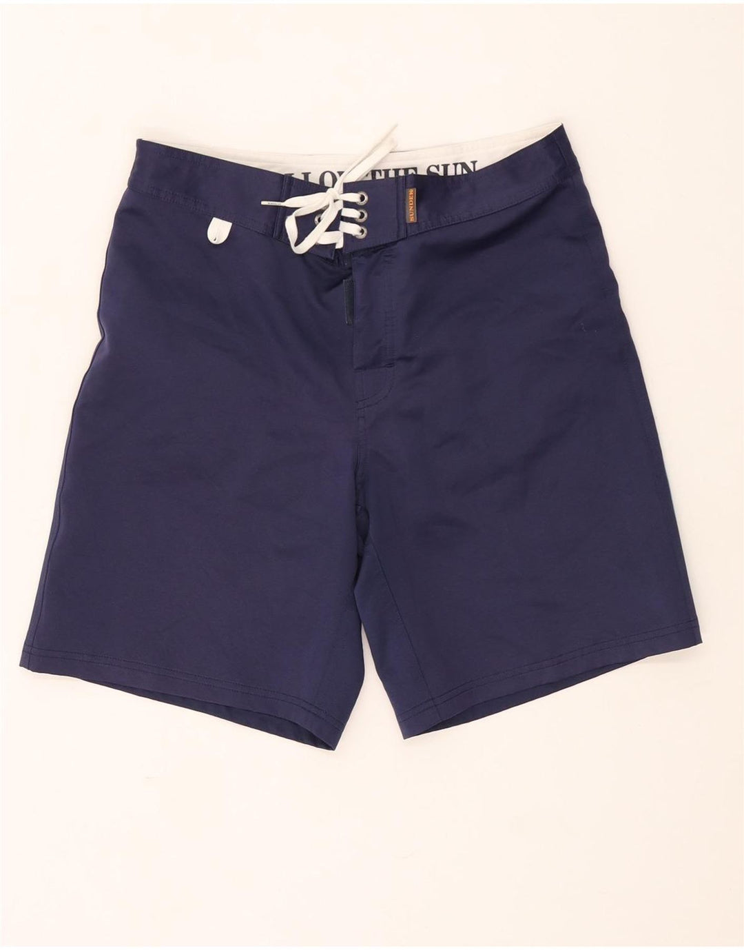 Sundek Herren-Badeshorts mit normaler Passform und Grafik, Größe M, W30, L8, Blau