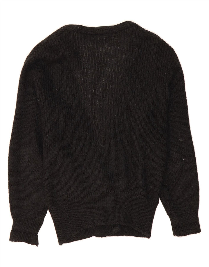 VINTAGE Womens Cardigan Sweater UK 18 XL Black Vintage Vintage and Second-Hand Vintage from Messina Hembry 