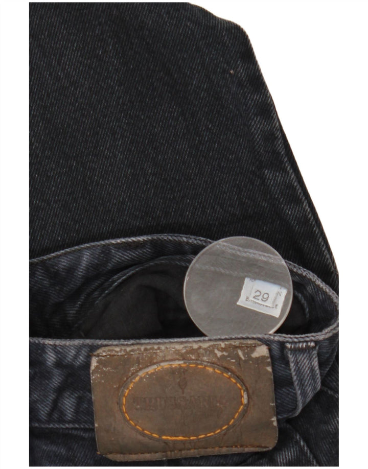 TRUSSARDI Herren Tapered Jeans W29 L29 Marineblaue Baumwolle