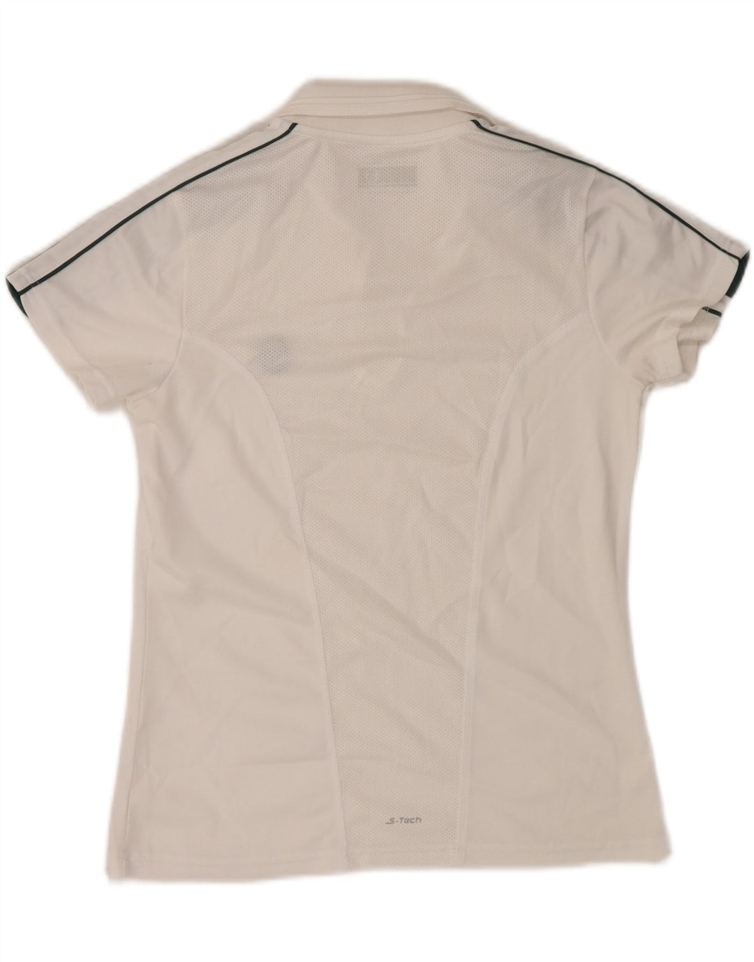 SERGIO TACCHINI Damen Poloshirt UK 12 Mittelweiß Farbblock
