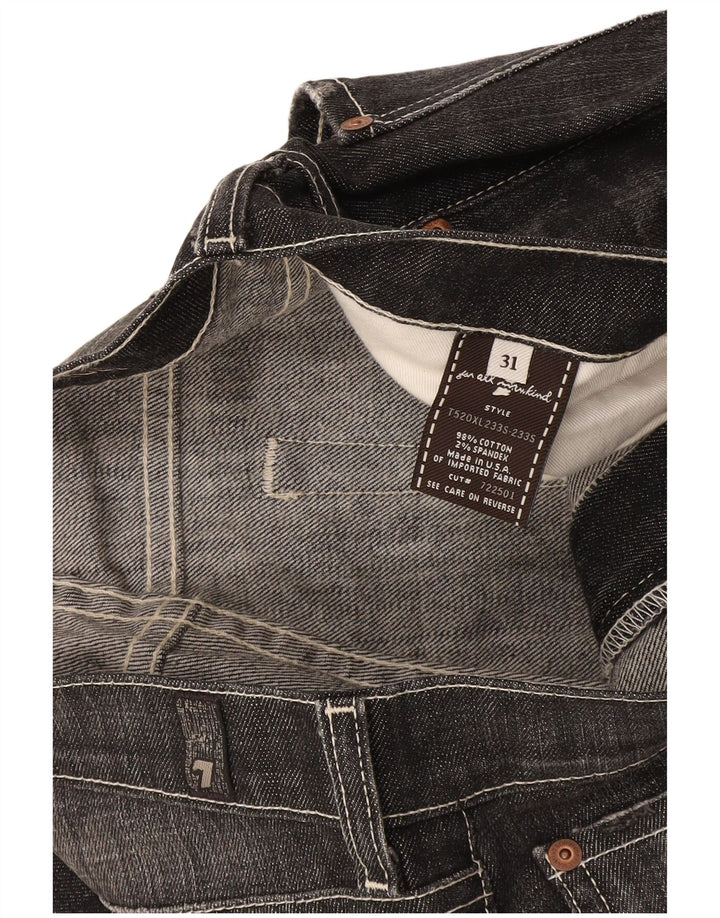 7 For All Mankind Damen Bootcut-Jeans W31 L36 Graue Baumwolle