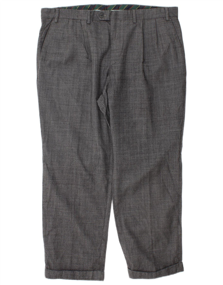 CHAPS Herren-Anzughose mit Pegged-Anzug, W38, L29, graue Wolle