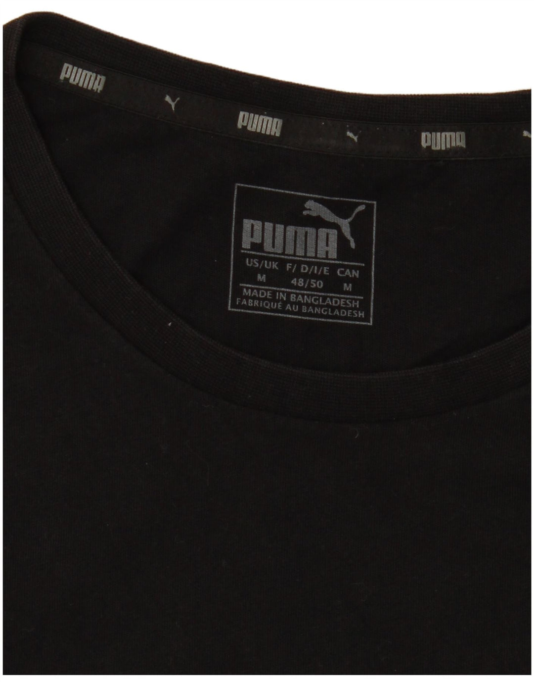 Puma Herren Grafik T-Shirt Top Medium Schwarz