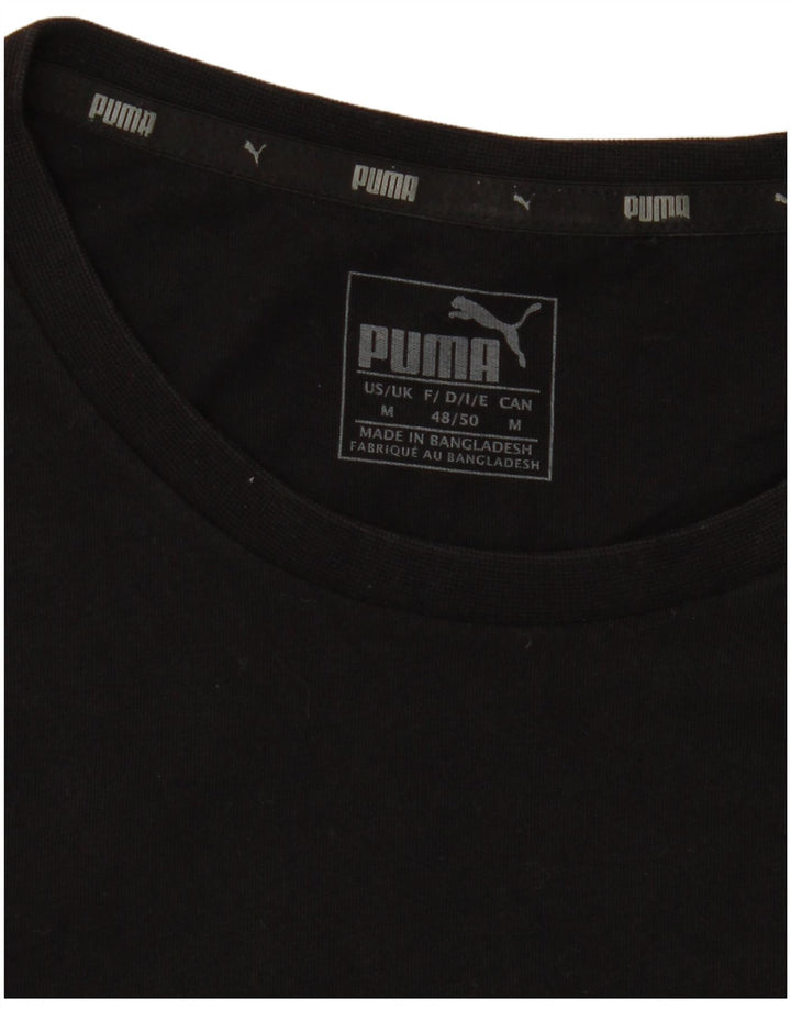Puma Herren Grafik T-Shirt Top Medium Schwarz