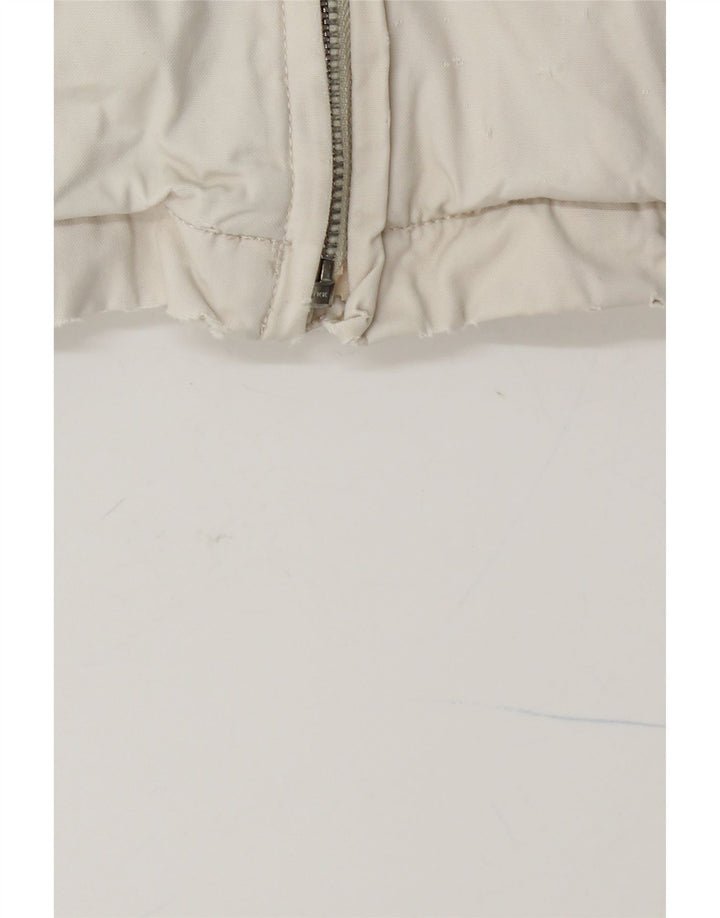 TOMMY HILFIGER Herren Bomberjacke UK 42 XL Weiße Baumwolle