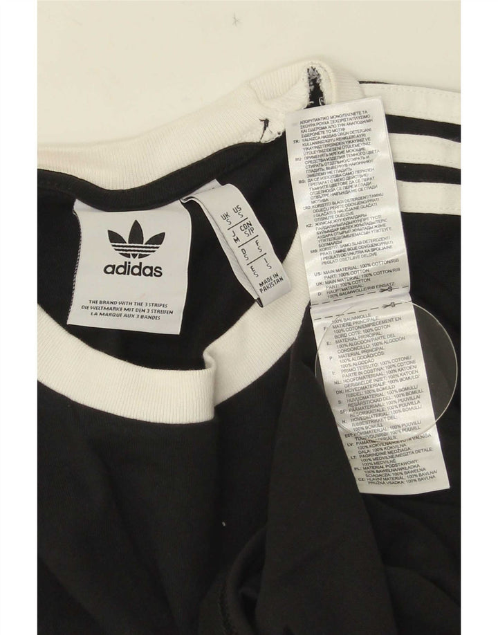 Adidas Herren T-Shirt Top Small Schwarz Baumwolle