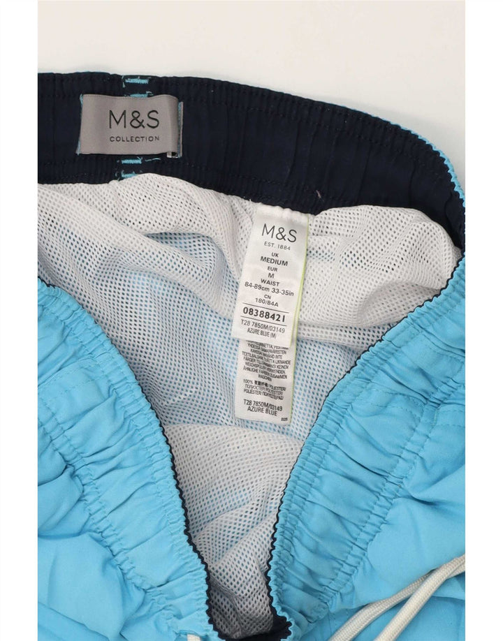 Marks & Spencer Herren-Badeshorts aus mittelblauem Polyester