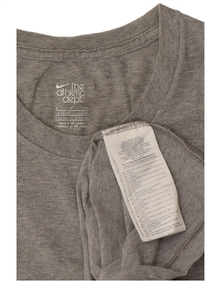 Nike Herren Weste Top UK 34/36 Small Graue Baumwolle