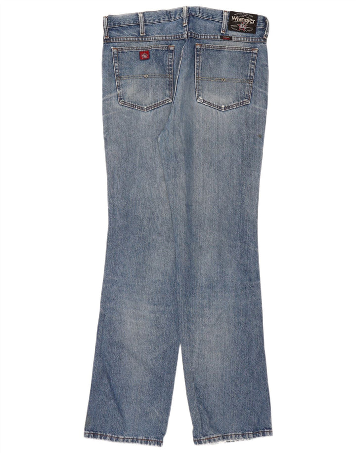 WRANGLER Herren Straight Jeans W36 L34 Blaue Baumwolle