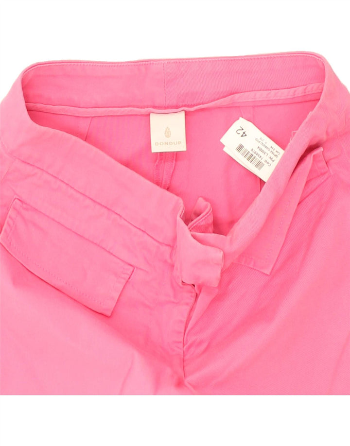 DONDUP Womens Casual Shorts IT 42 Medium W29  Pink Cotton | Vintage Dondup | Thrift | Second-Hand Dondup | Used Clothing | Messina Hembry 