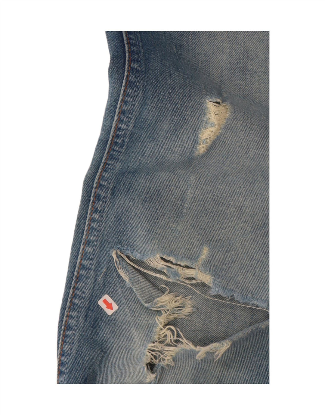 Wrangler Damen Megan Distressed Bootcut Jeans W28 L34 Blaue Baumwolle