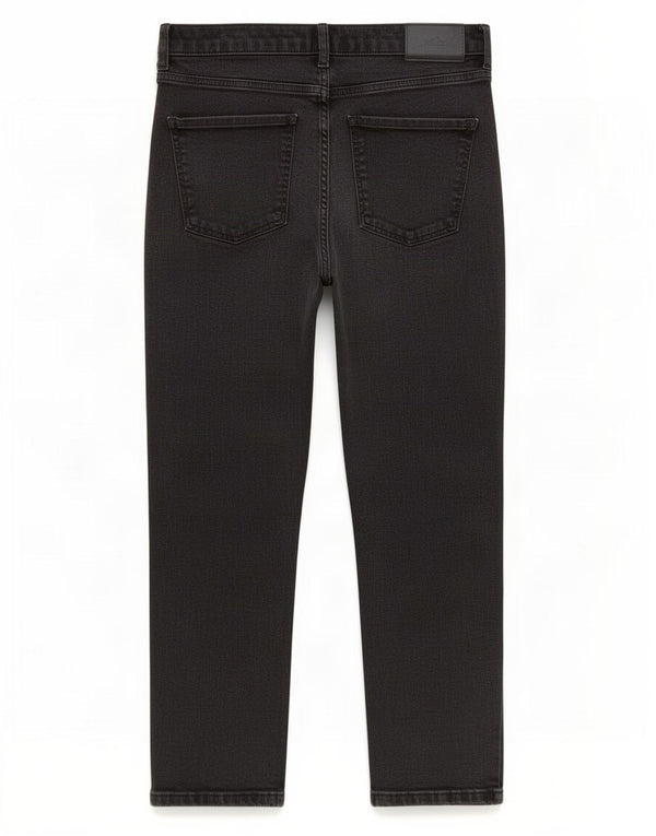 Marks & Spencer Damen Straight Jeans UK 16 Large W32 L25 Schwarze Baumwolle