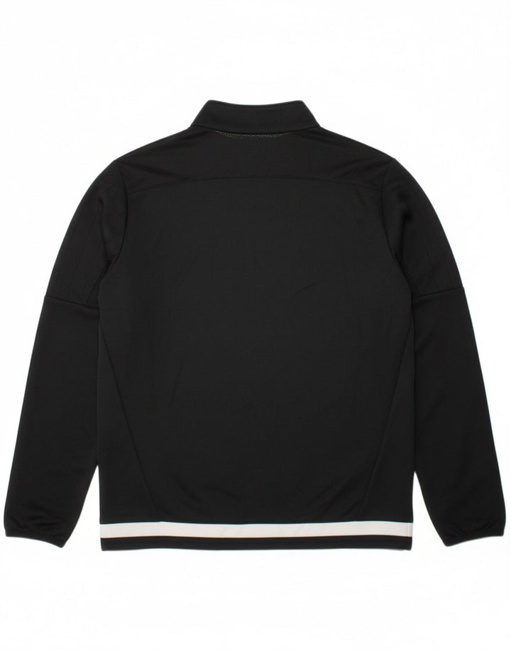 ADIDAS Boys Climacool Pullover Tracksuit Top 9-10 Years Black Colourblock