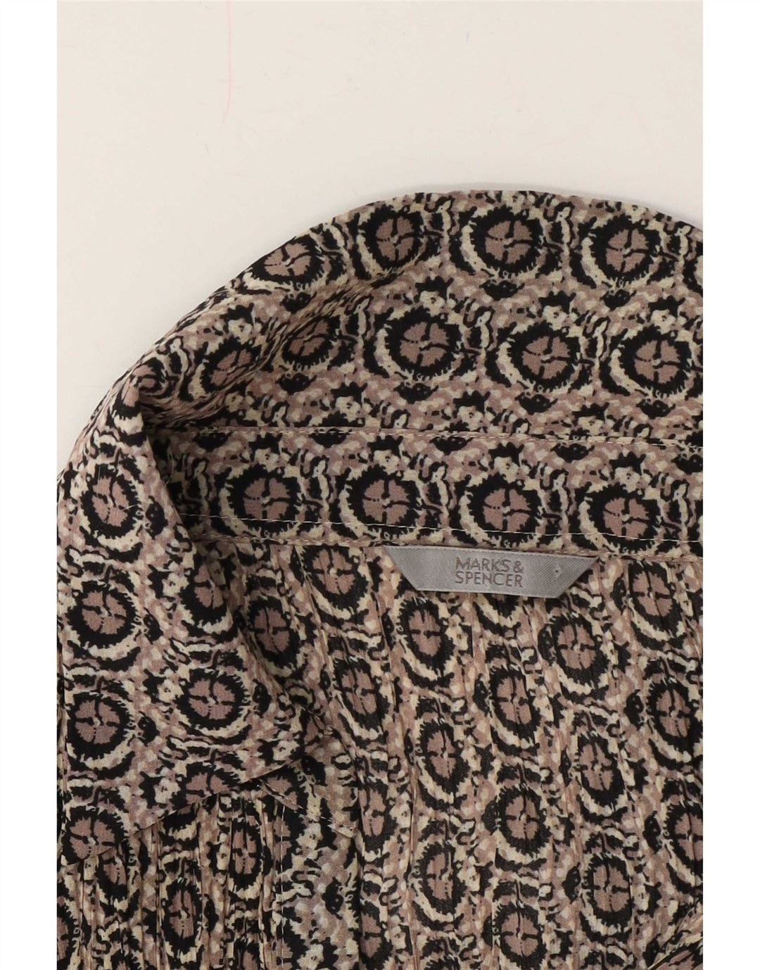 Marks & Spencer Damen formelles Hemd UK 18 XL grau geometrisch