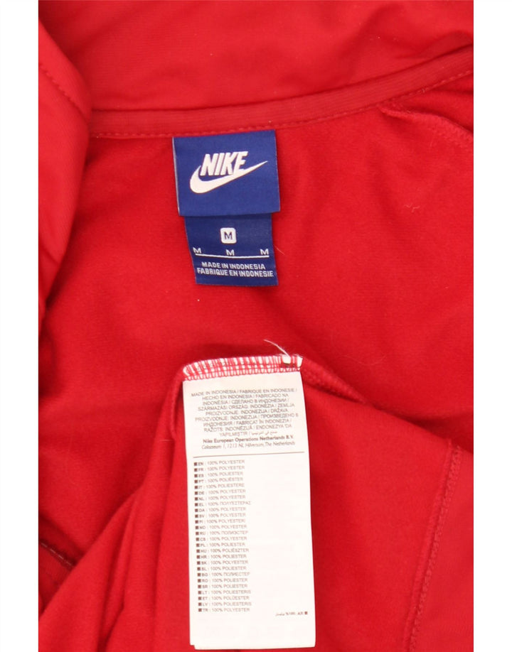 Nike Herren-Trainingsanzugoberjacke aus mittelrotem Polyester