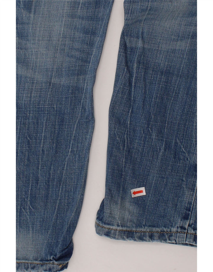 TOMMY HILFIGER Boys Distressed Straight Jeans 4-5 Years W24 L22 Blue