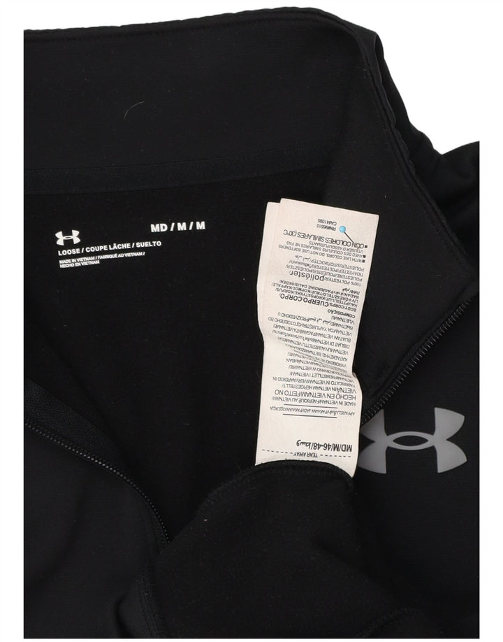 Under Armour Herren-Sweatshirt mit Reißverschluss, lockere Passform, mittelschwarz