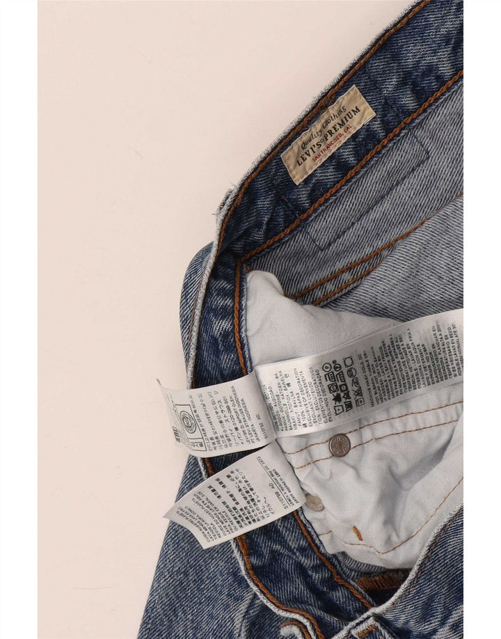 Levi's Damen 501 Straight Jeans W26 L26 Blaue Baumwolle