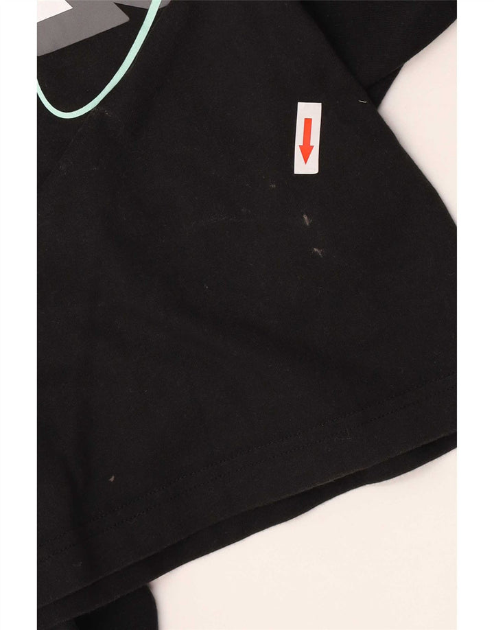 Adidas Herren Grafik T-Shirt Top Medium Schwarz Baumwolle