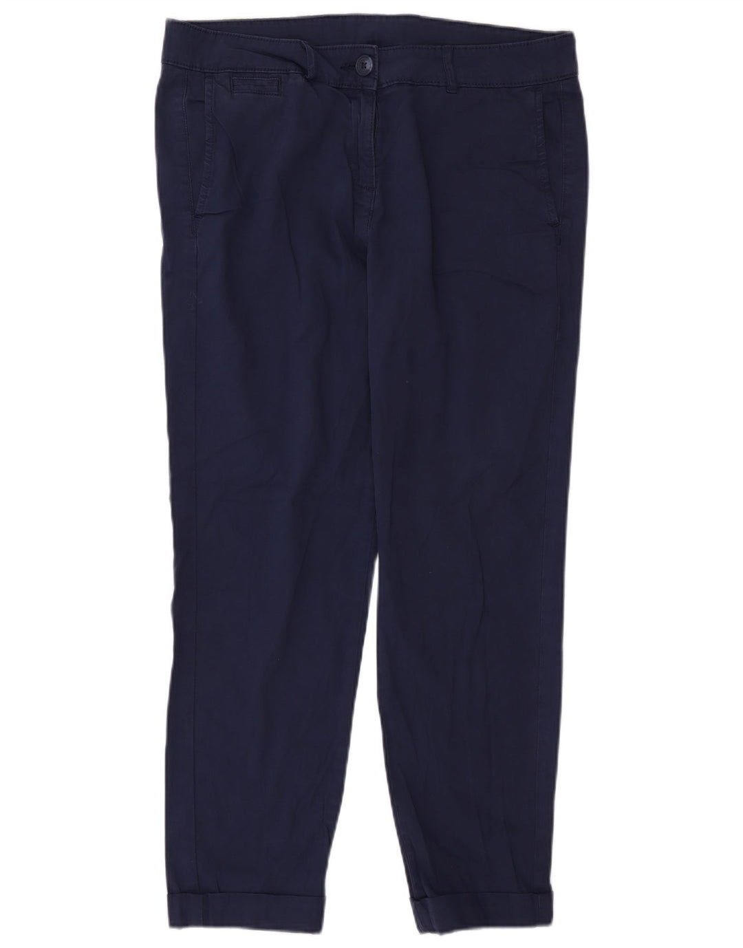 Marks & Spencer Damen Slim Chino-Hose W32 L27 Marineblau