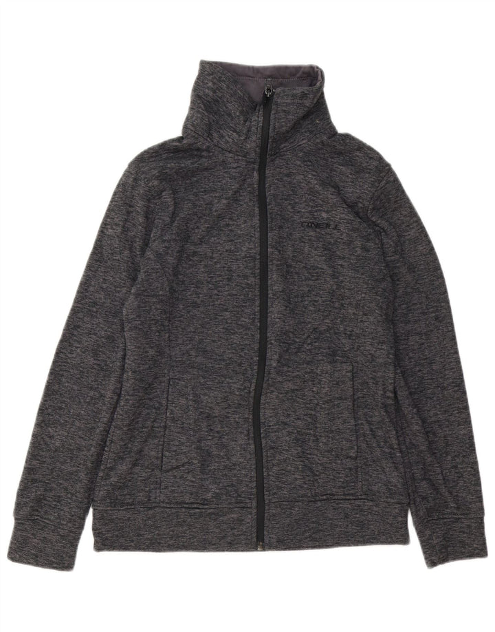 O'Neill Damen-Trainingsanzugoberteil, Jacke, UK 10, Größe S, grau geflecktes Polyester