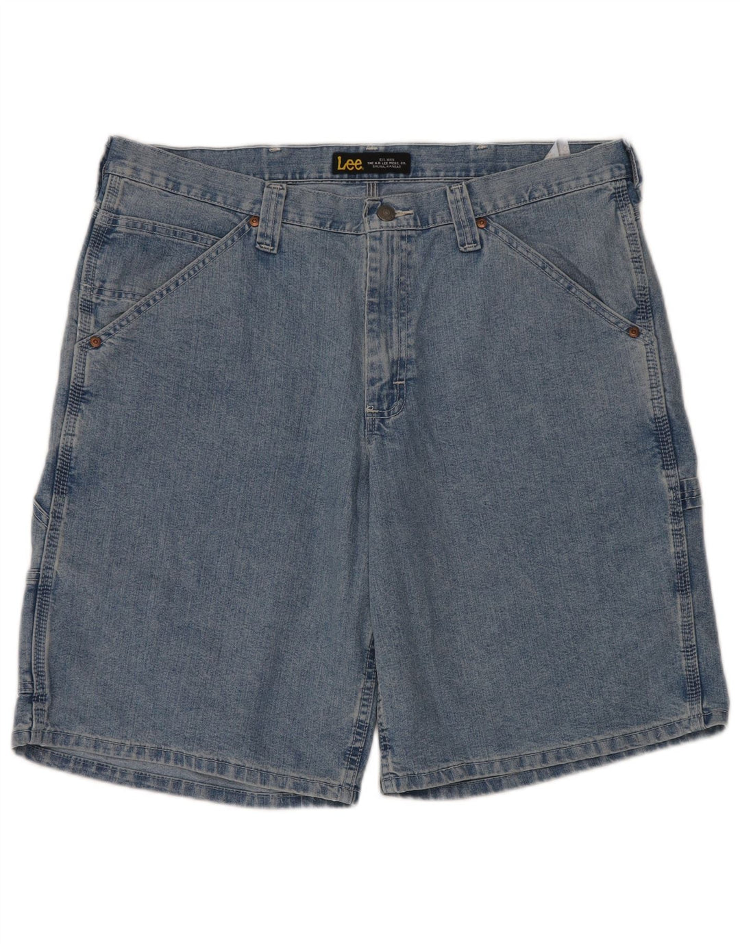 LEE Herren Kansas Cargo Denim Shorts W36 Große blaue Baumwolle