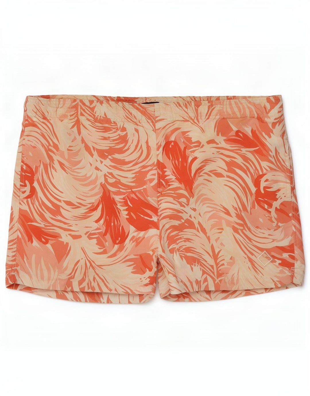 Gant Herren-Badeshorts, mittelgroß, mehrfarbig, Batik-Polyester