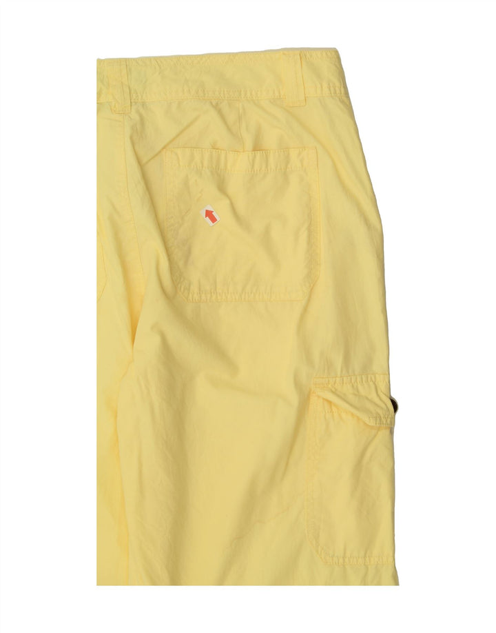 CHAPS Womens Capri Cargo Trousers US 12 Large W34 L20 Yellow Vintage Chaps and Second-Hand Chaps from Messina Hembry 