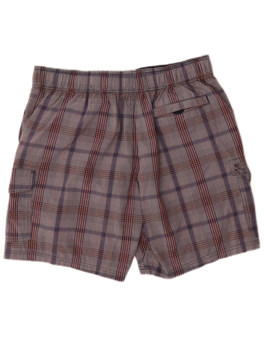 Marks & Spencer Herren Cargo-Badeshorts, groß, grau kariert, Baumwolle