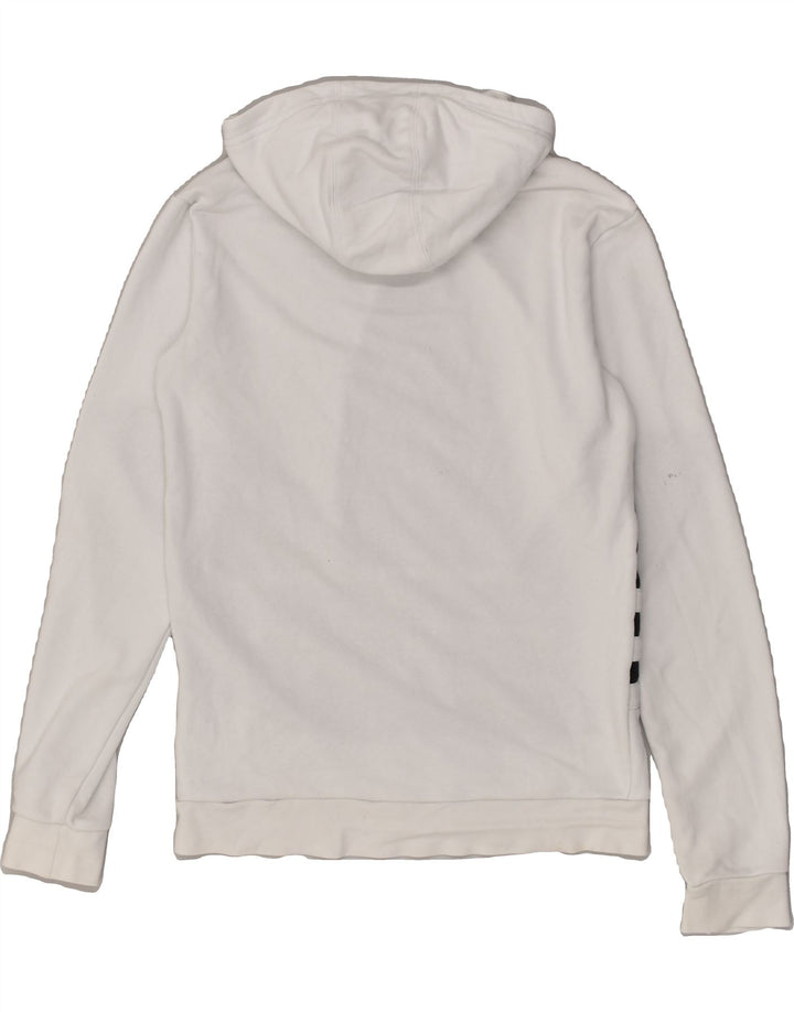 ADIDAS Boys Graphic Hoodie Jumper 13-14 Years White Cotton | Vintage Adidas | Thrift | Second-Hand Adidas | Used Clothing | Messina Hembry 