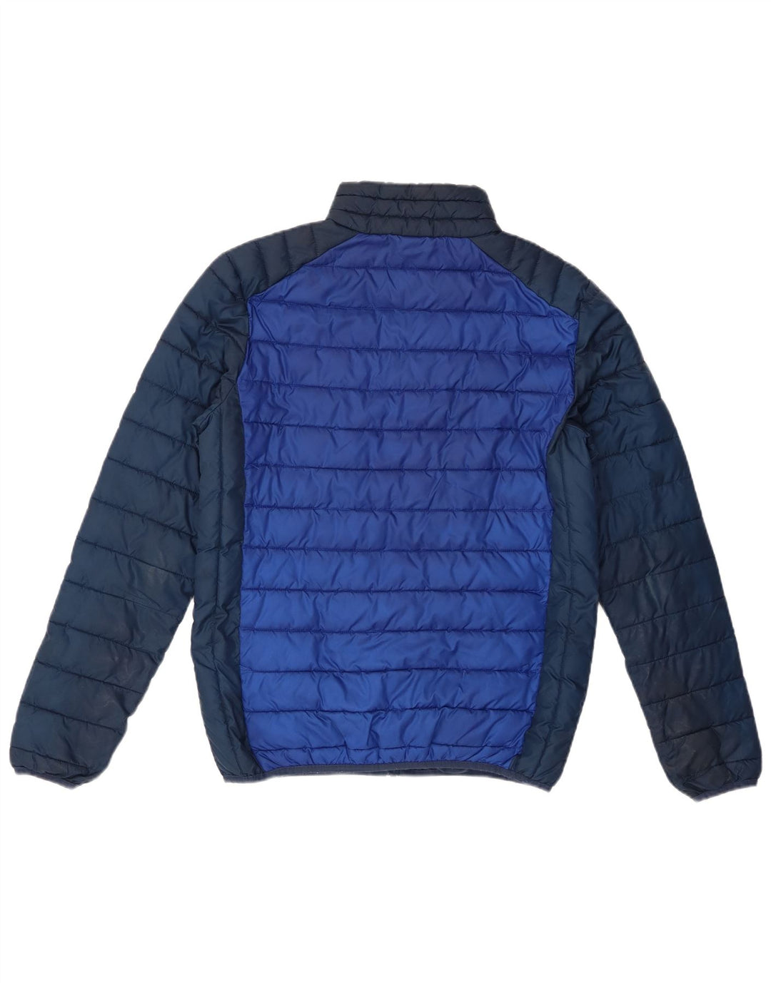 Ellesse Wattierte Herrenjacke UK 36 Small Blaues Colourblock-Polyester