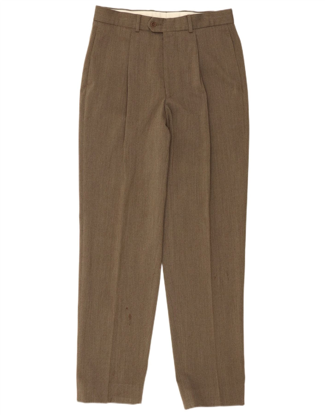 Marks & Spencer Herren-Anzughose mit Pegged-Anzug, W32, L33, Khaki, Schurwolle