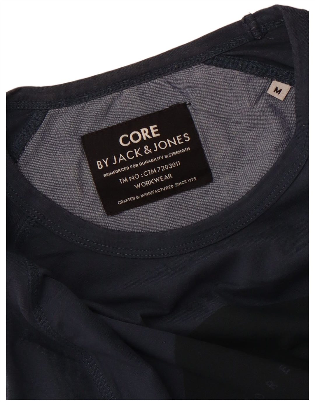 Jack & Jones Herren Grafik-Oberteil, langärmelig, mittelblau