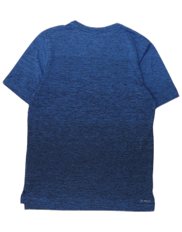 Adidas Climalite T-Shirt für Jungen, 13–14 Jahre, groß, blau geflecktes Polyester