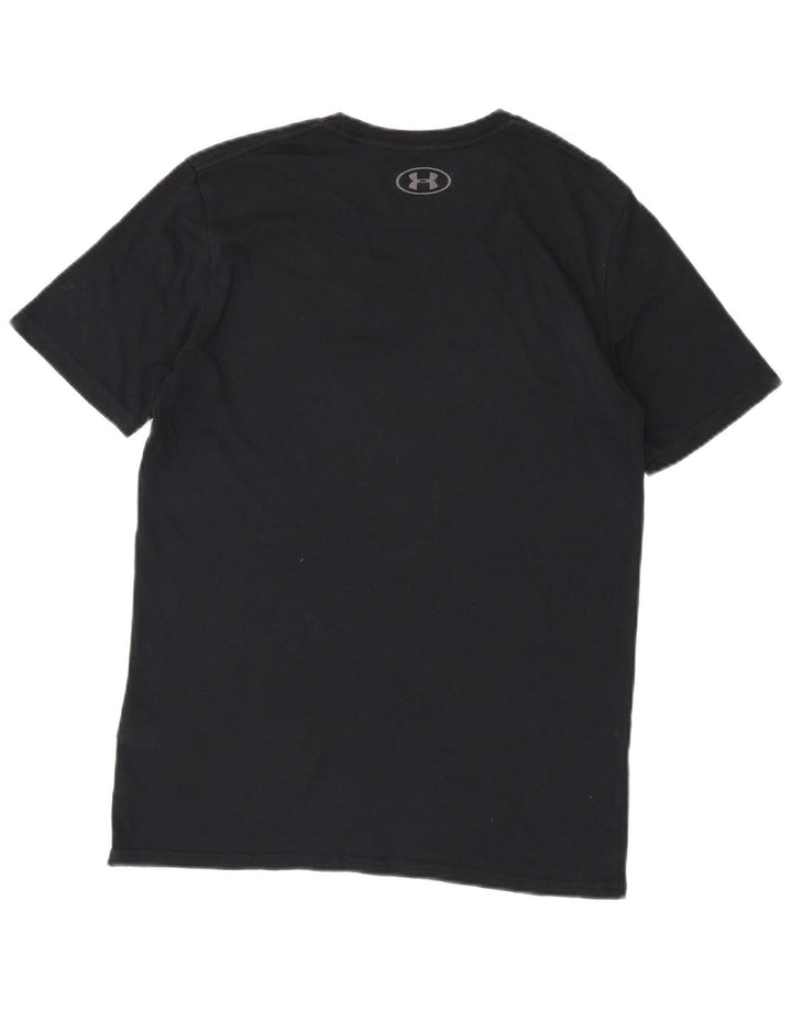 Under Armour Herren Heat Gear Graphic T-Shirt Top Small Schwarz Baumwolle