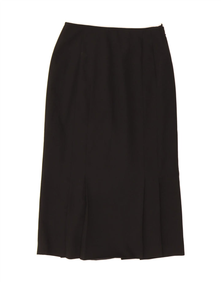 LUISA SPAGNOLI Womens Midi Skirt IT 44 Medium W28  Black Polyester Vintage Luisa Spagnoli and Second-Hand Luisa Spagnoli from Messina Hembry 