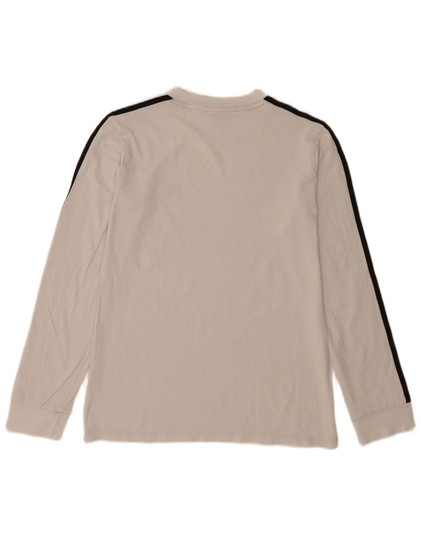 Adidas Damen Top Langarm UK 12 Medium Weiß