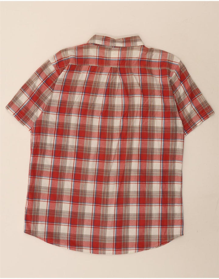 Levi's Herren-Kurzarmhemd XL, rot kariert, Baumwolle