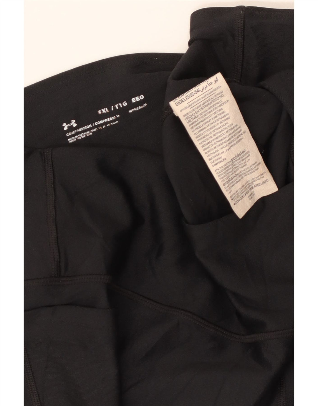 UNDER ARMOUR Damen Leggings UK 20 2XL Schwarz Polyester