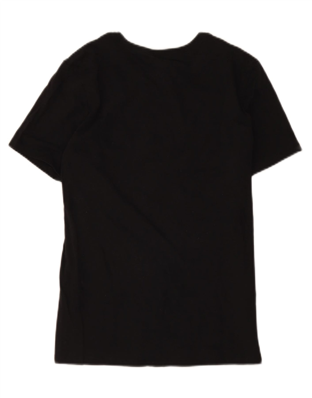Nike Womens Graphic T-Shirt Top UK 12 Mittelschwarze Baumwolle
