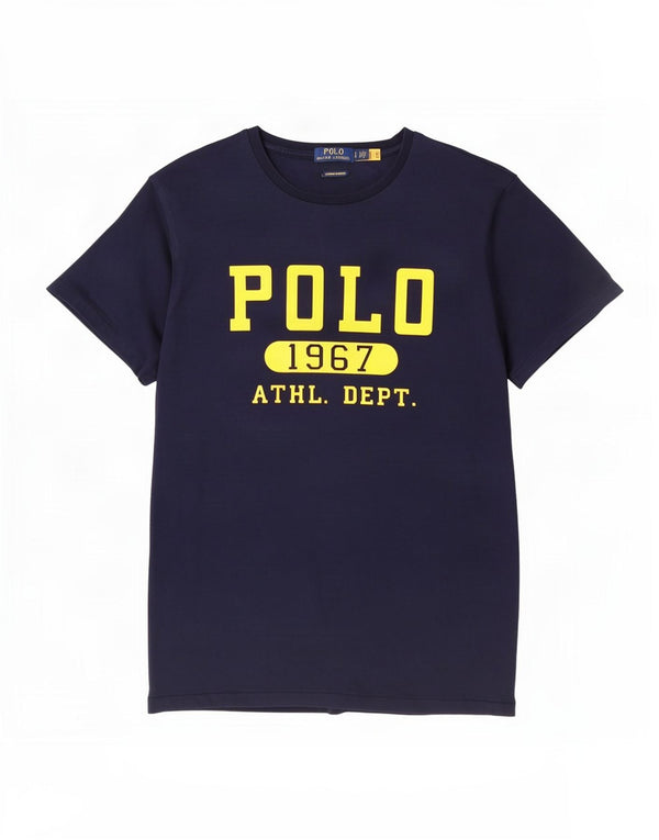 Polo Ralph Lauren Custom Slim Fit Grafik-T-Shirt für Herren, Größe L, Marineblau