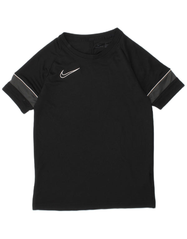 Nike Jungen T-Shirt Top 10-11 Jahre Medium Schwarz Polyester Sport