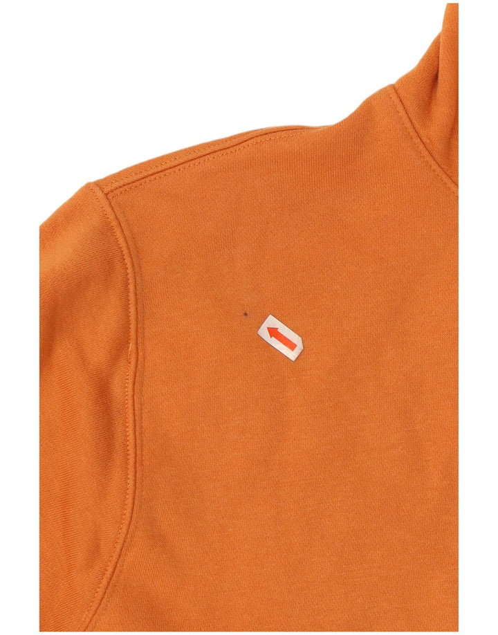 NIKE Herren Kapuzenpullover, Größe S, Orange, Baumwolle