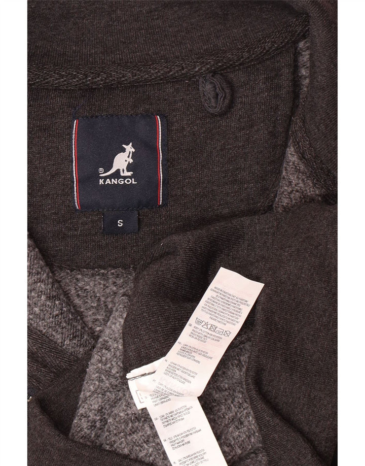 KANGOL Herren-Trainingsanzug-Oberteil, Jacke, Größe S, graue Baumwolle