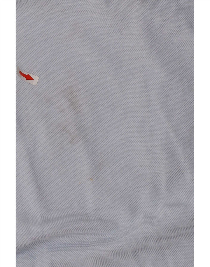 Lacoste Herren-Poloshirt, Größe 4, mittelblaue Baumwolle