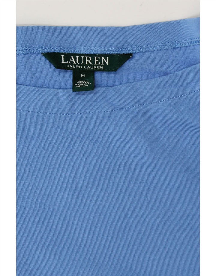 Ralph Lauren Damen T-Shirt Top UK 12 Mittelblau