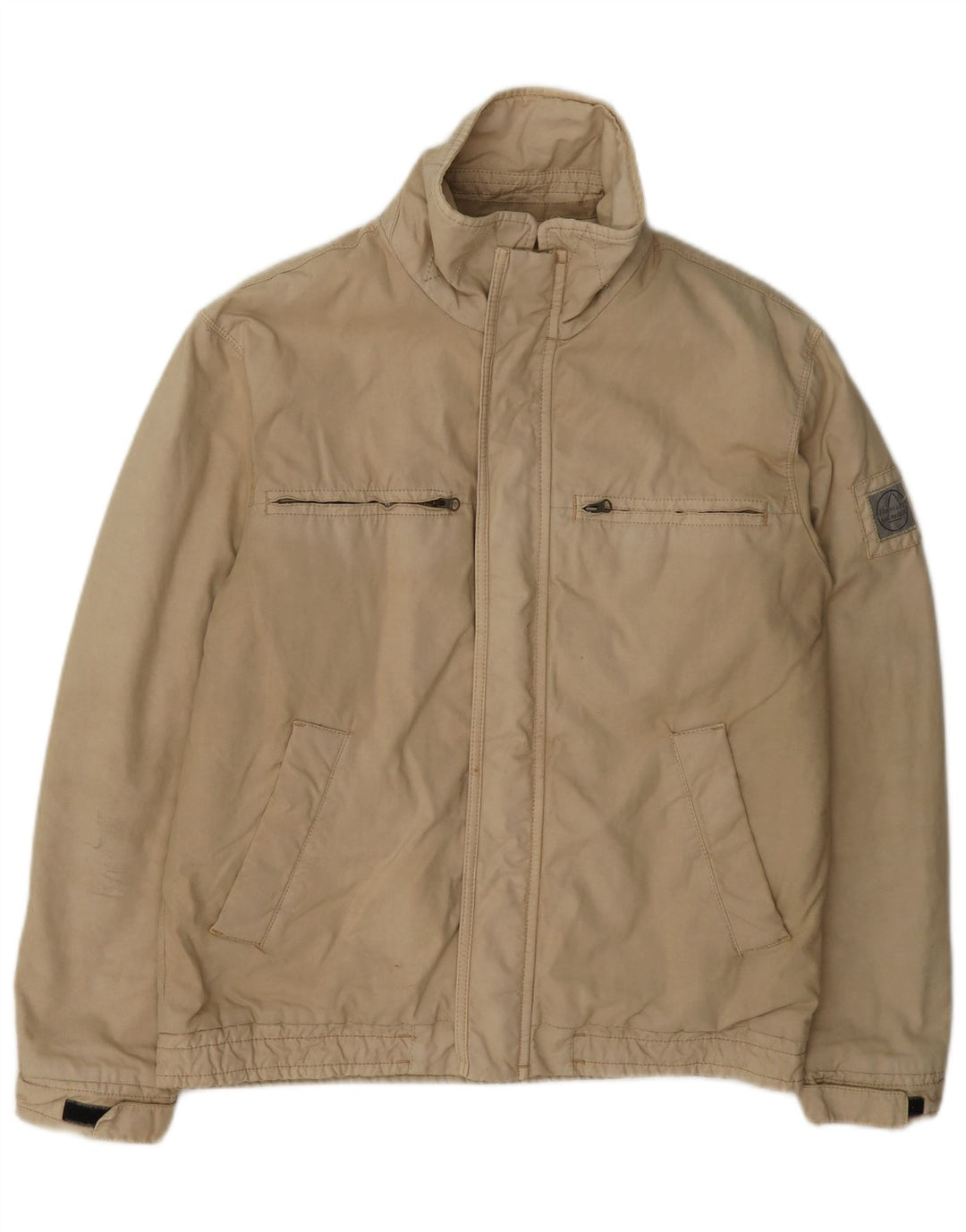 Murphy & Nye Herren-Utility-Jacke in normaler Passform, UK 38, mittelbeige Baumwolle