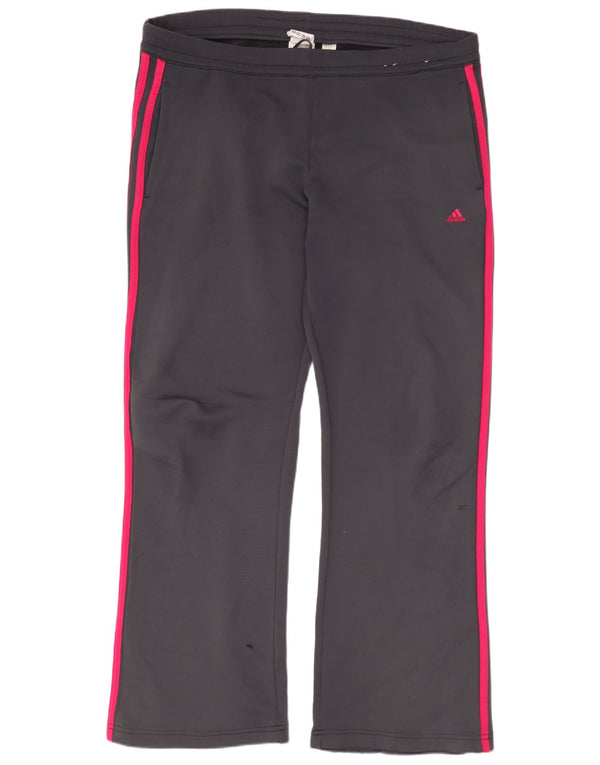 Adidas Damen Trainingshose UK 16 Large Grau Polyester