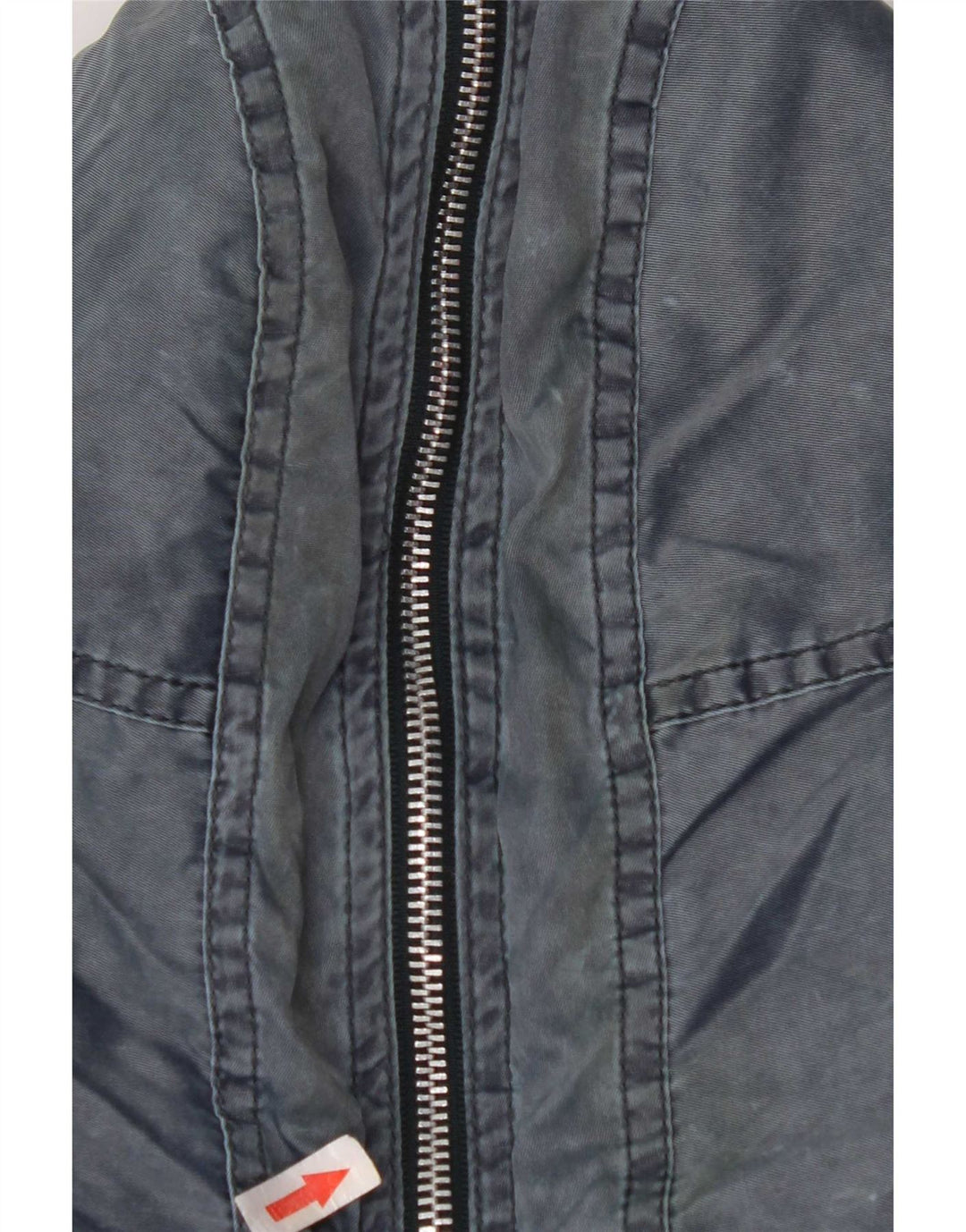 Vintage Herren Bomberjacke mit Kapuze UK 42 XL Marineblau Polyamid