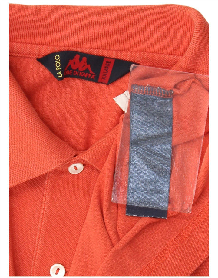 Kappa Herren Poloshirt 2XL Orange Baumwolle